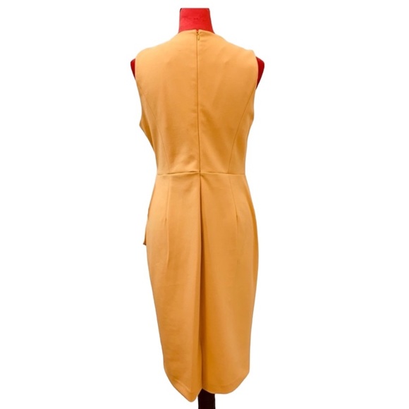 Calvin Klein Criss Cross Sleeveless Tie Waist Dress - Picture 6 of 8